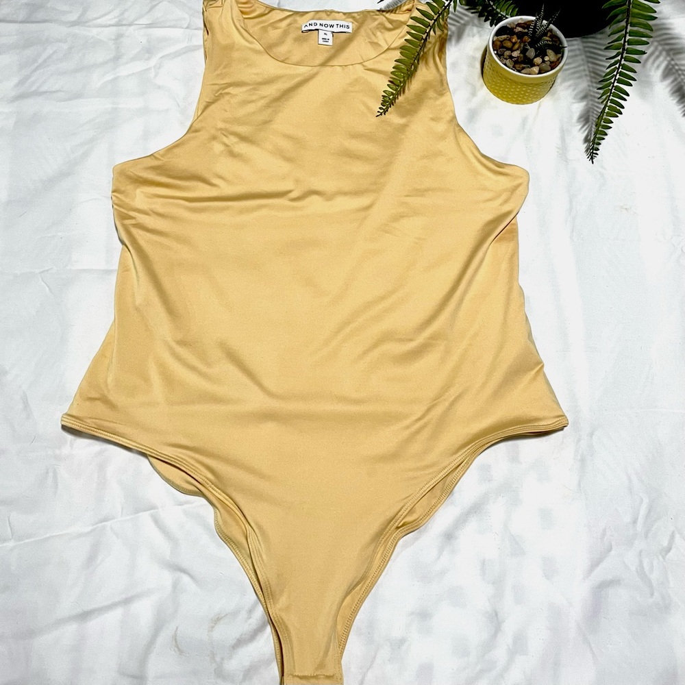 Bodysuit -And Now This - XL  EUC Yellow